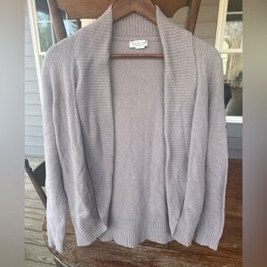 Rachel Zoe Open Front Cardigan Sweater Grey Size Medium